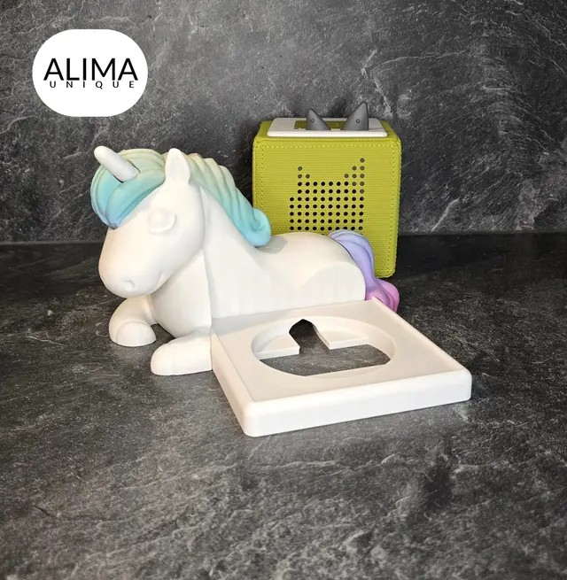 Schlafendes Einhorn kompatibel mit Toniebox - 3D Druck mit Wunschfarben