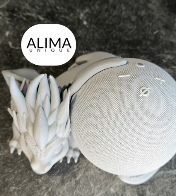Drachenfigur "Unter den Flügeln von Hao" - kompatibel mit Alexa Dot 5 mini
