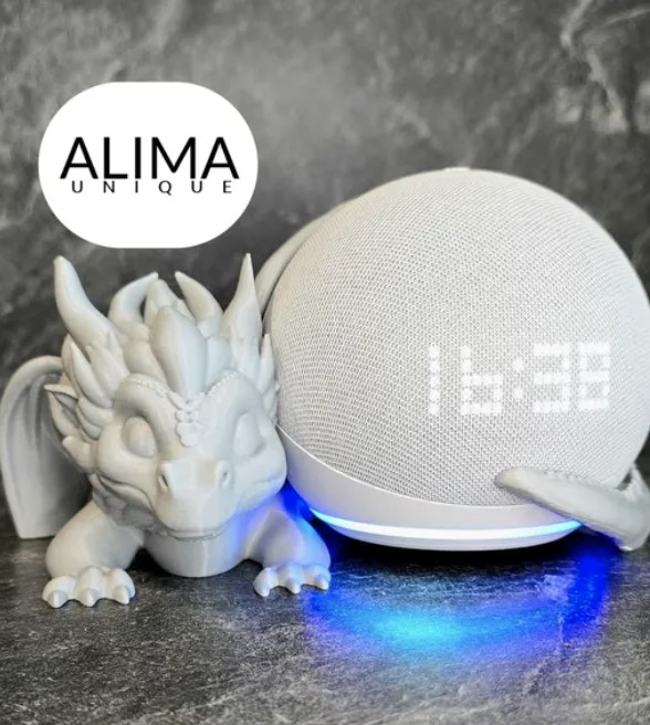 Drachenfigur "Unter den Flügeln von Hao" - kompatibel mit Alexa Dot 5 mini