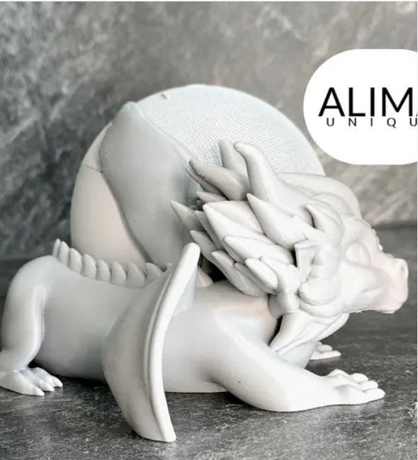 Drachenfigur "Unter den Flügeln von Hao" - kompatibel mit Alexa Dot 5 mini