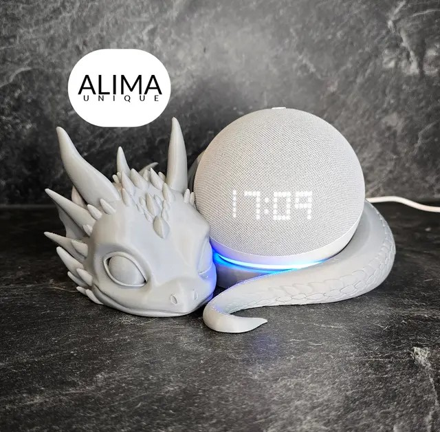 Drachenfigur "Baby Drache" - kompatibel mit Amazon Dot 5
