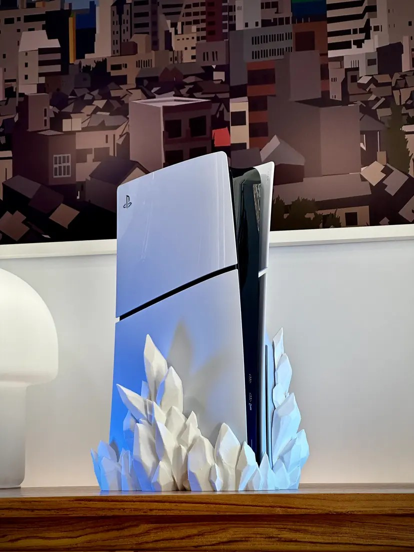 Konsolen Kristall Crystal Halterung kompatibel mit Playstation 5 Disc, PS5 Slim und XboX Series X
