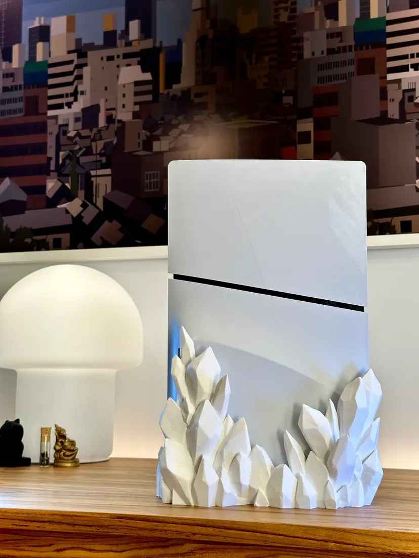Konsolen Kristall Crystal Halterung kompatibel mit Playstation 5  Disc, PS5 Slim und XboX Series X 