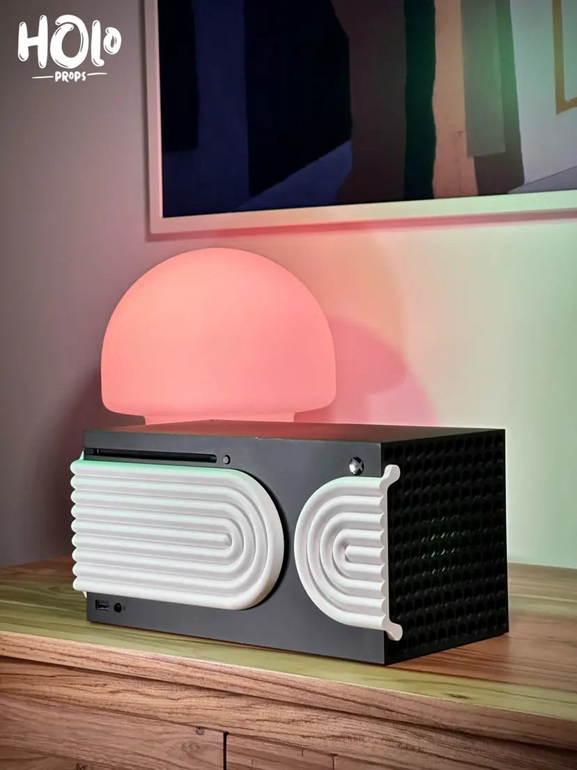 Moderne schlichte geschwungene Konsolen Frontscheibe kompatibel XboX Series X 