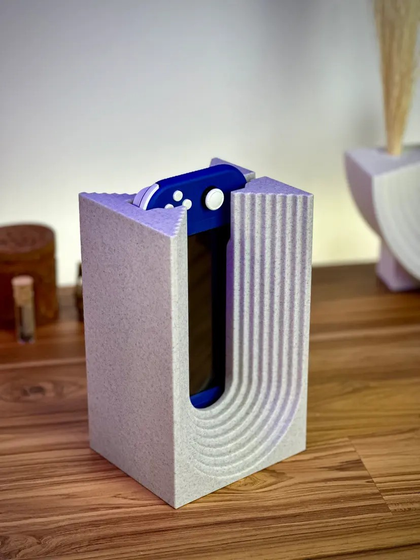 Moderne schlichte geschwungene Konsolenhalterung kompatibel mit Nintendo Switch Lite