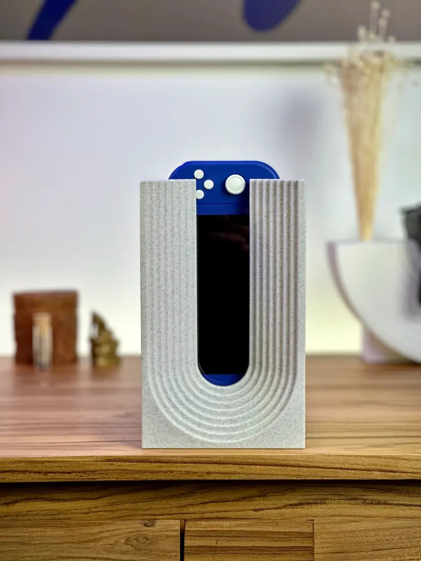 Moderne schlichte geschwungene Konsolenhalterung kompatibel mit Nintendo Switch Lite