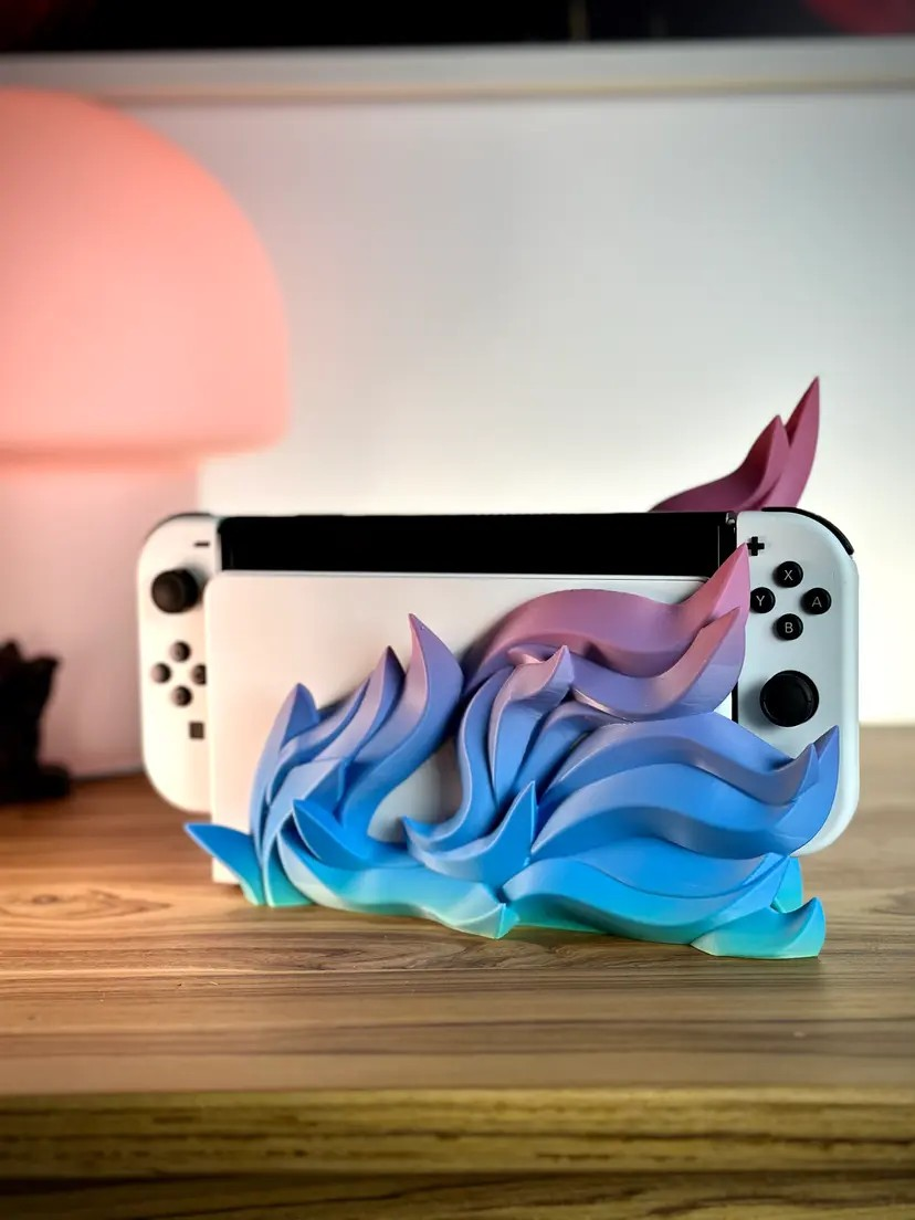 Moderne Flammen Dockingstation - Konsolenhalterung kompatibel mit Nintendo Switch