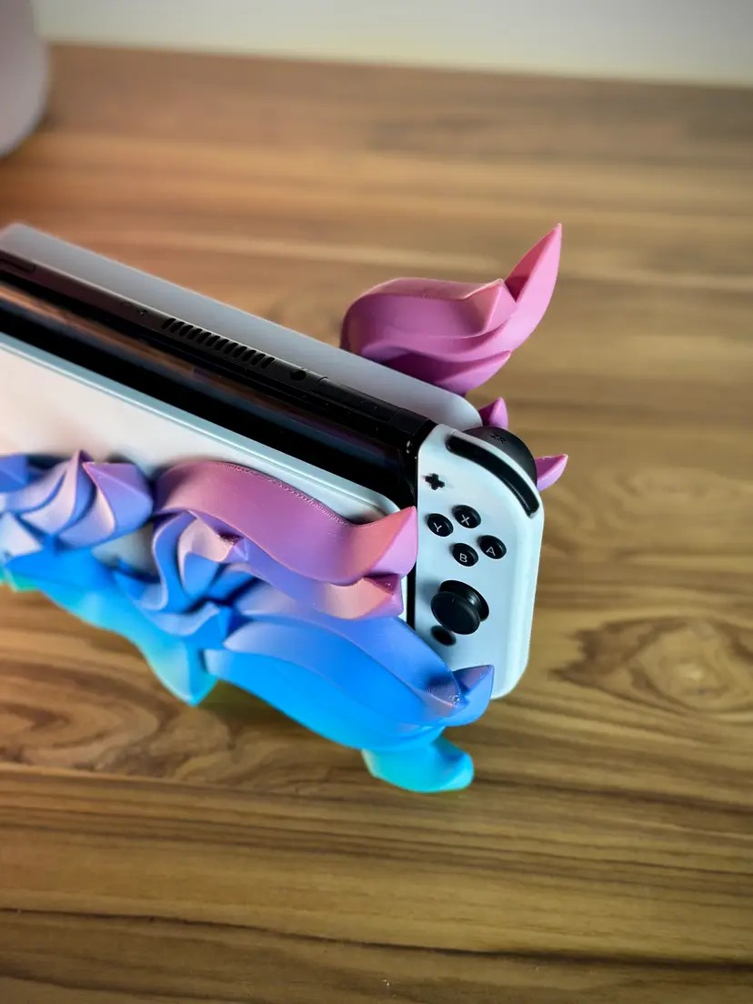Moderne Flammen Dockingstation -  Konsolenhalterung kompatibel mit Nintendo Switch
