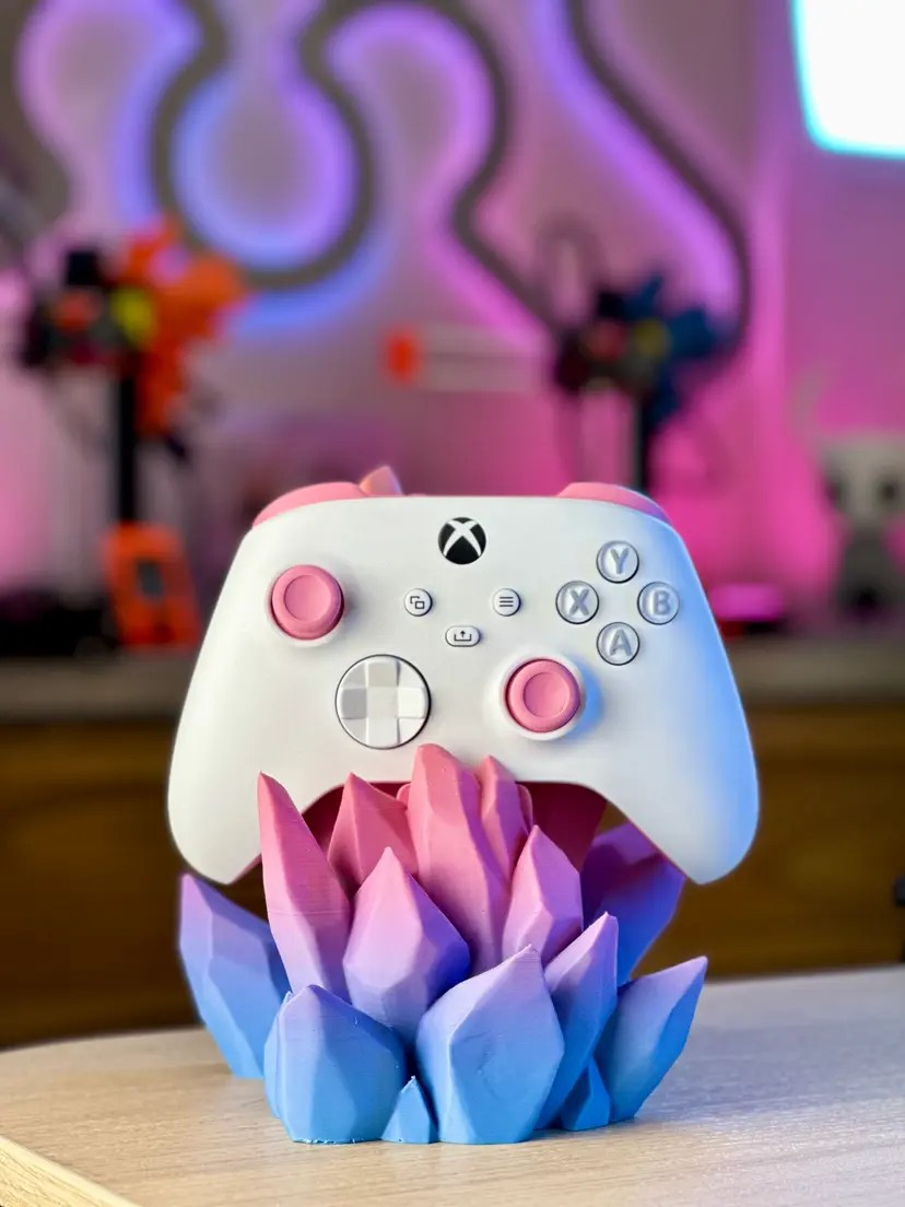Die Crystal Kristall - Halterung kompatibel mit Playstation 5, XboX Series X, Nintendo Switch Pro Controller