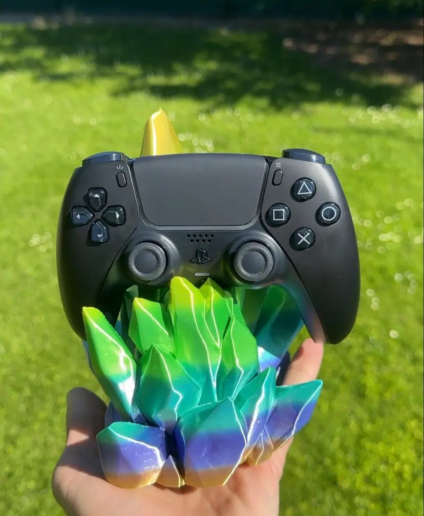 Die Crystal Kristall - Halterung kompatibel mit Playstation 5, XboX Series X, Nintendo Switch Pro Controller