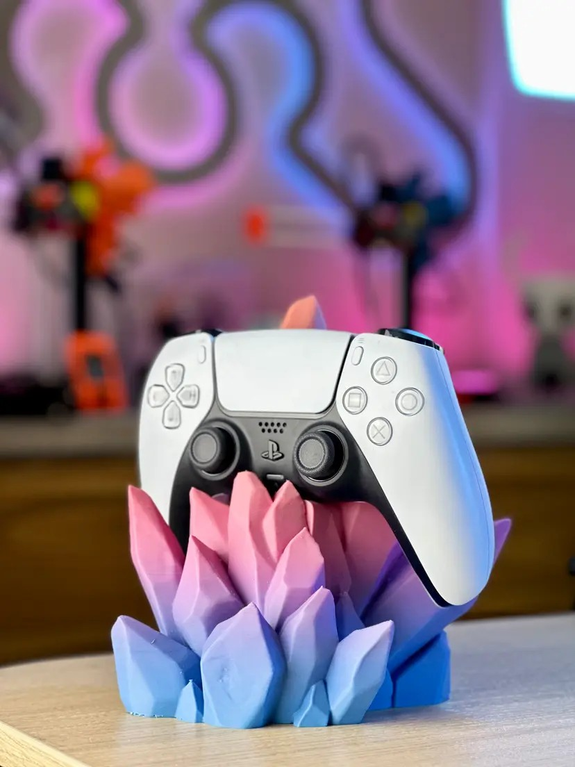 Die Crystal Kristall - Halterung kompatibel mit Playstation 5, XboX Series X, Nintendo Switch Pro Controller
