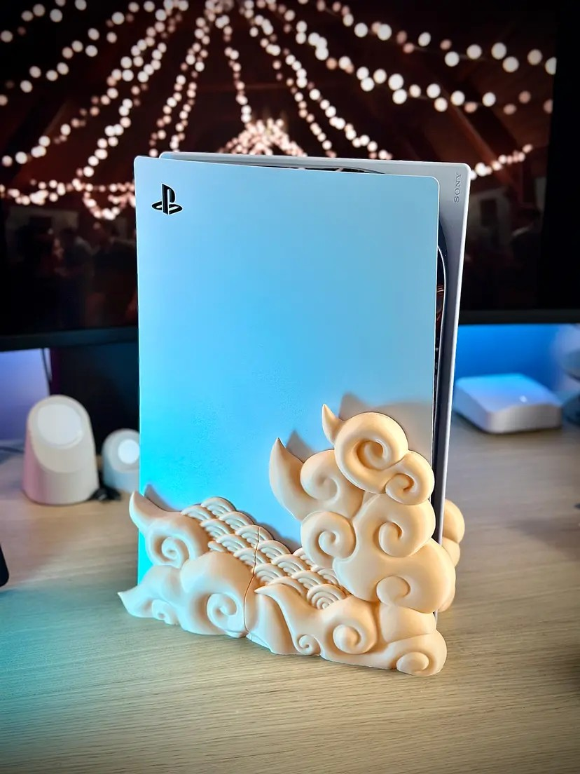 Konsolen Wolken Halterung kompatibel mit Playstation 5 Disc Edition