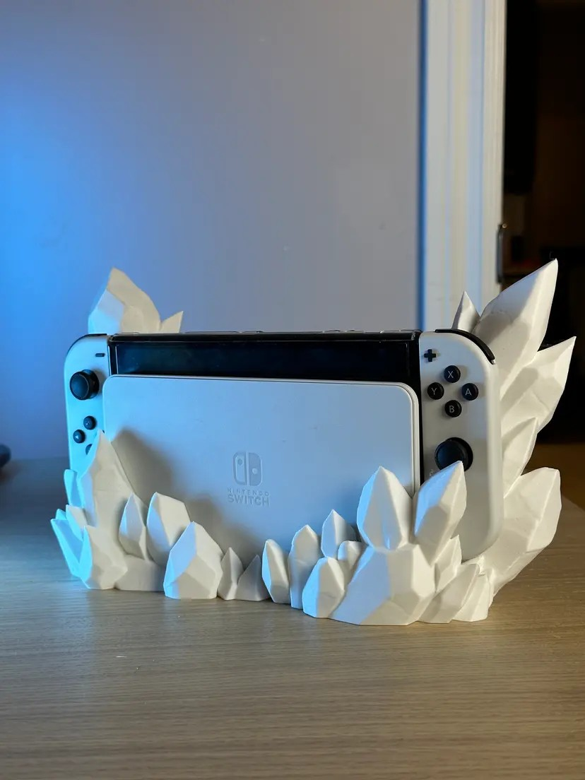 Konsolen Kristall Halterung kompatibel mit Nintendo Switch OLED und Classic