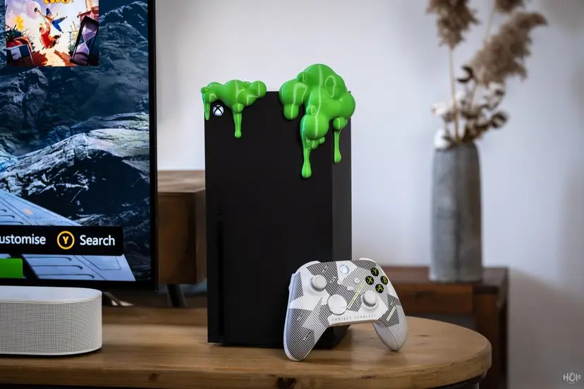 Konsolen Schleim Dekor kompatibel mit XBoX Series X