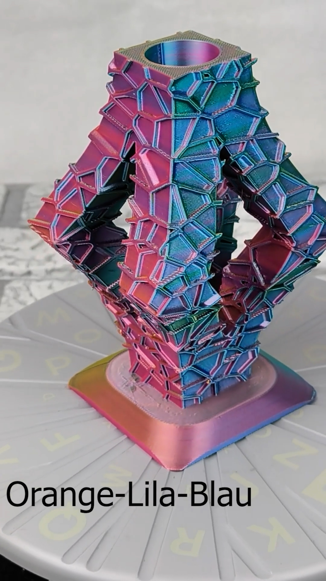 Vase Trocken- und Kunst Blumen Wunschfarbe Moderne geometrischen Design Avari