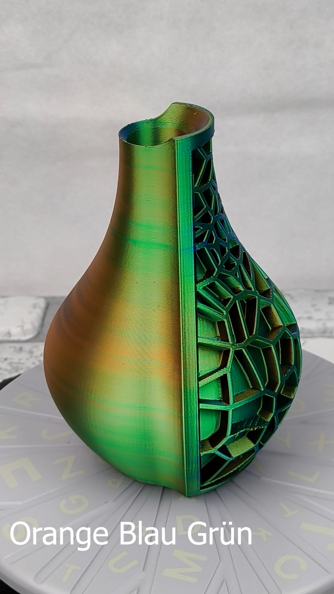 Vase Trocken- und Kunst Blumen Wunschfarbe Moderne geometrischen Design Vorvase