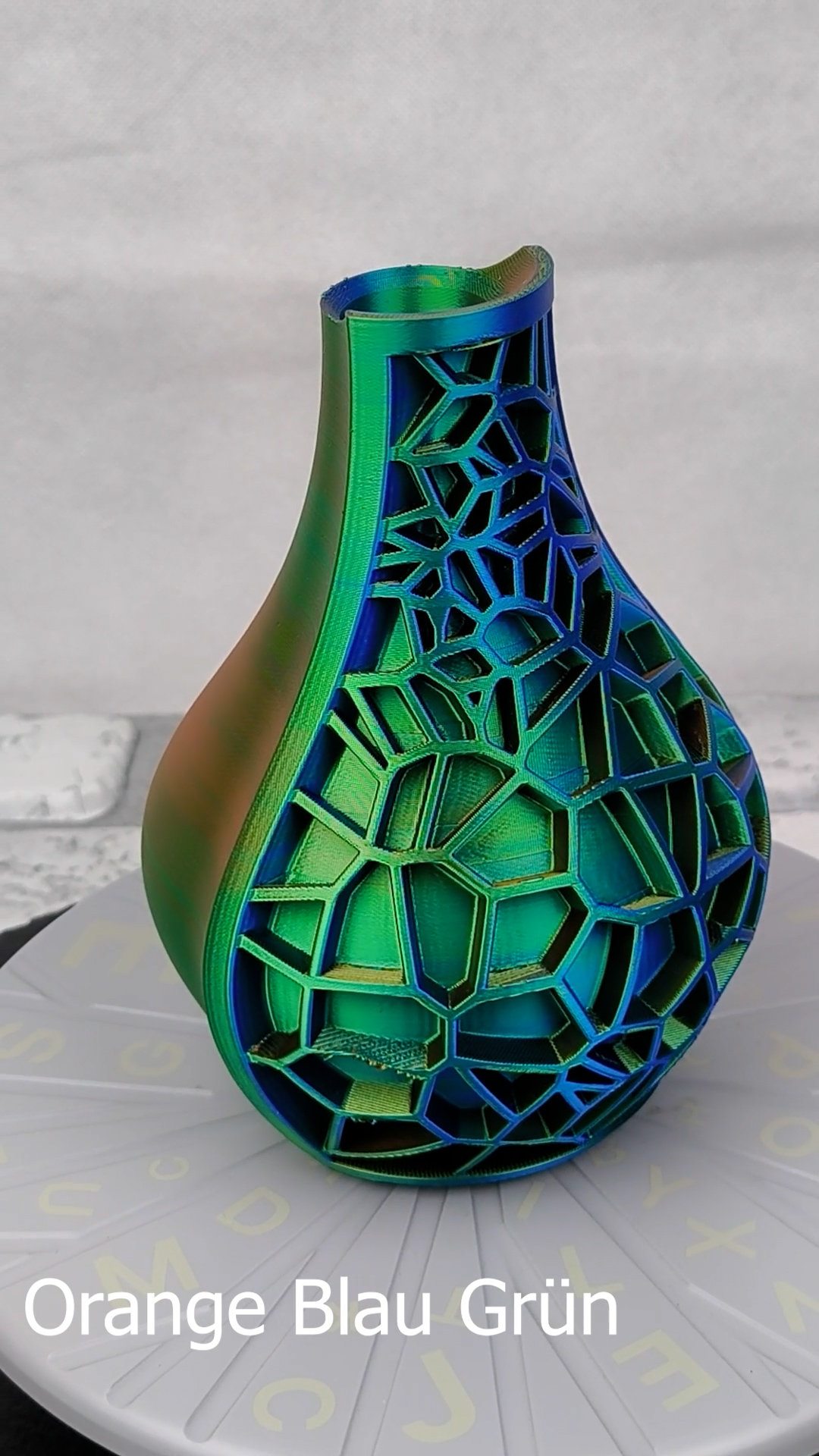 Vase Trocken- und Kunst Blumen Wunschfarbe Moderne geometrischen Design Vorvase