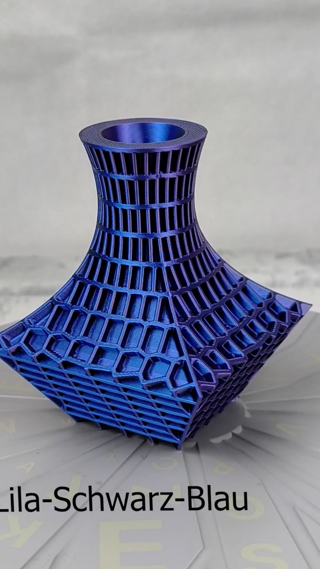 Vase Trocken- und Kunst Blumen Wunschfarbe Moderne geometrischen Design Juvovase
