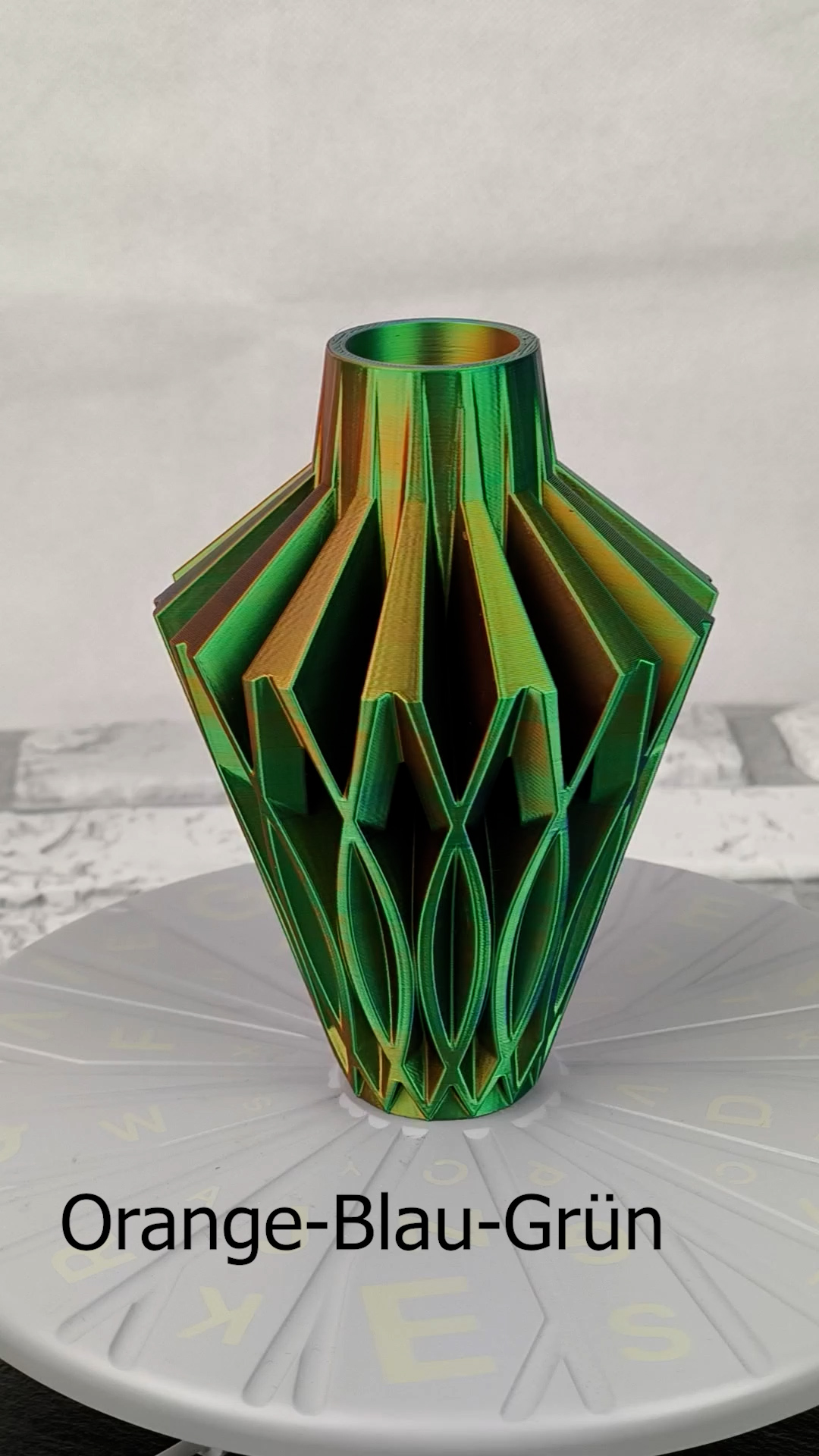 Vase Trocken- und Kunst Blumen Wunschfarbe Moderne geometrischen Design Javerovase