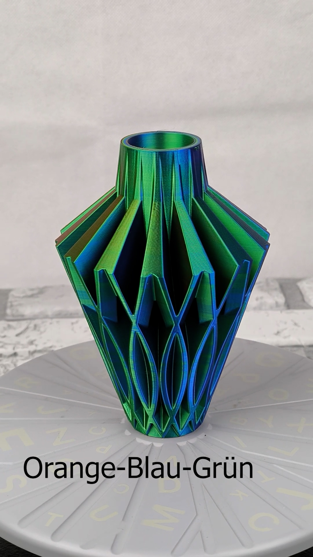 Vase Trocken- und Kunst Blumen Wunschfarbe Moderne geometrischen Design Javerovase