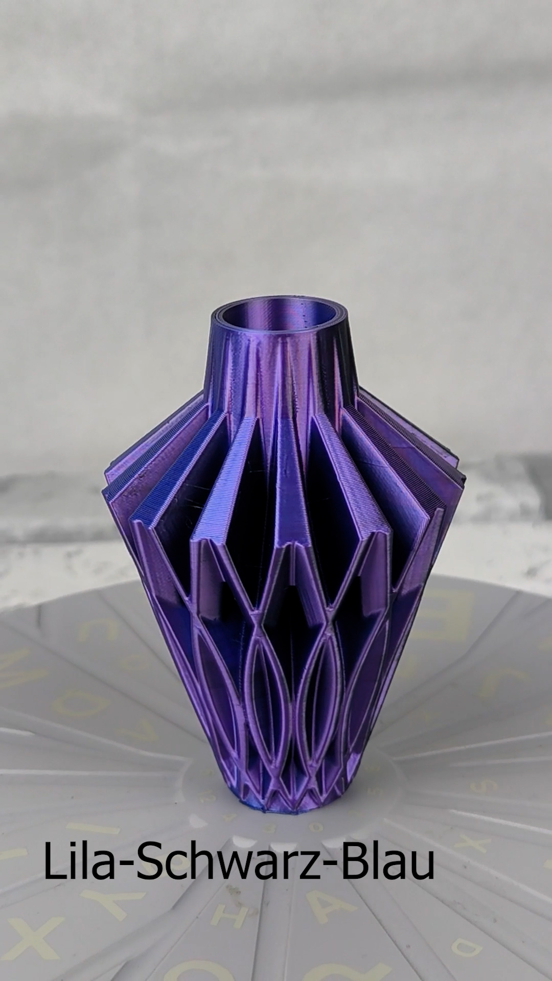 Vase Trocken- und Kunst Blumen Wunschfarbe Moderne geometrischen Design Javerovase