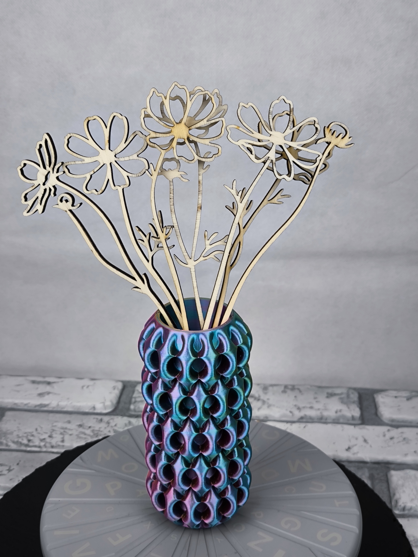 Vase Trocken- und Kunst Blumen Wunschfarbe Moderne geometrischen Design Xiomuvase