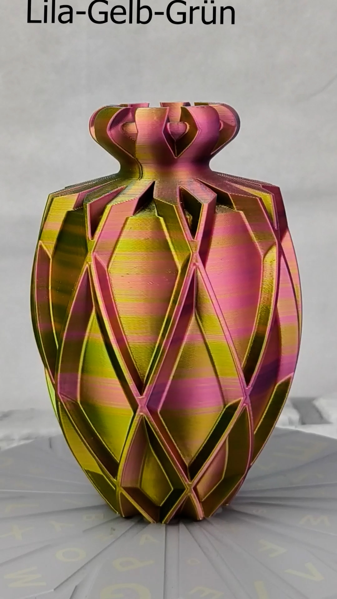 Vase Trocken- und Kunst Blumen Wunschfarbe Moderne geometrischen Design Jarivase