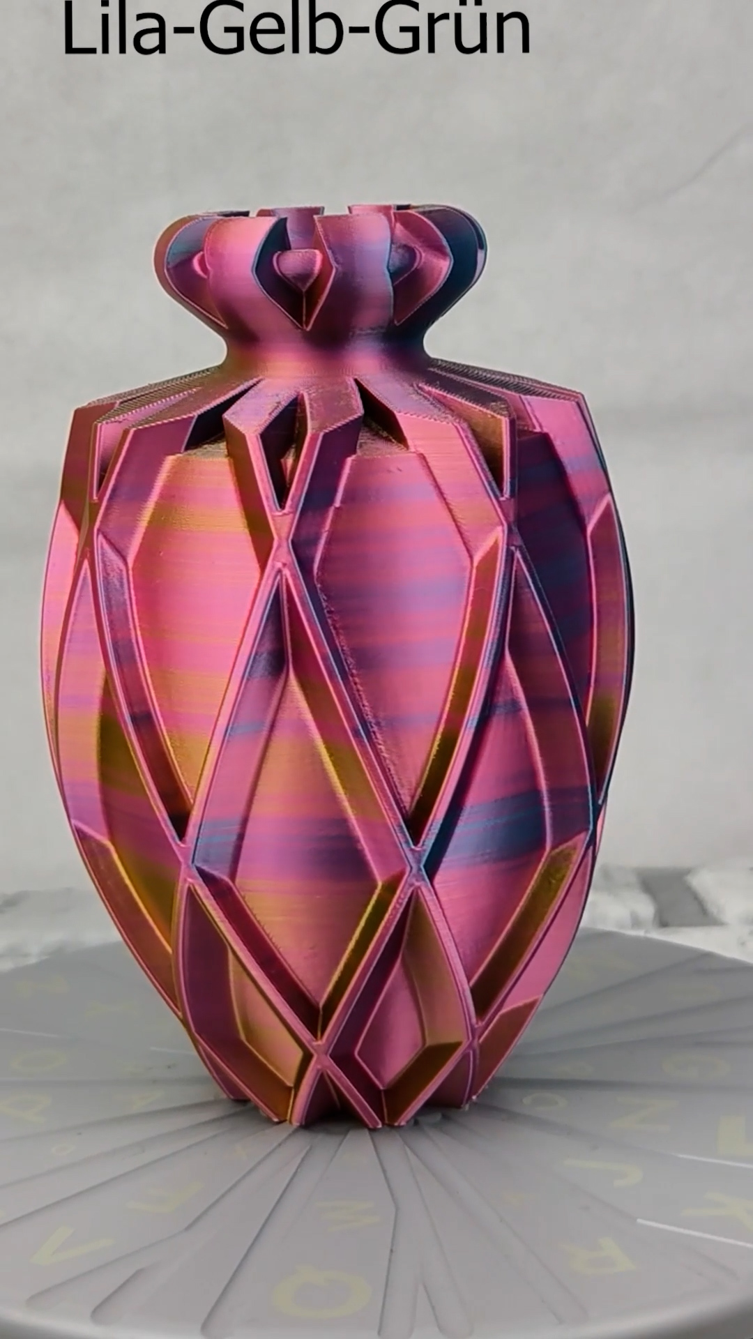 Vase Trocken- und Kunst Blumen Wunschfarbe Moderne geometrischen Design Jarivase