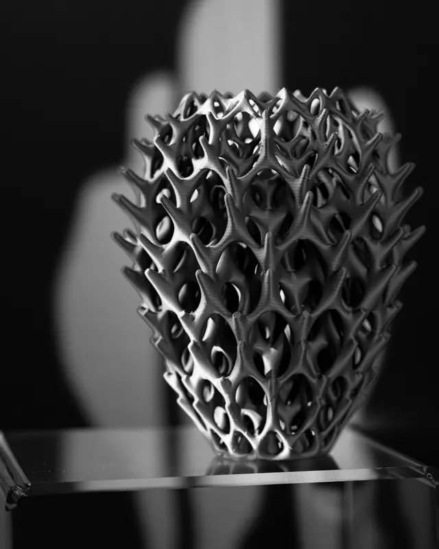 Vase Trocken- und Kunst Blumen Wunschfarbe Moderne geometrischen Design INVADERVASE