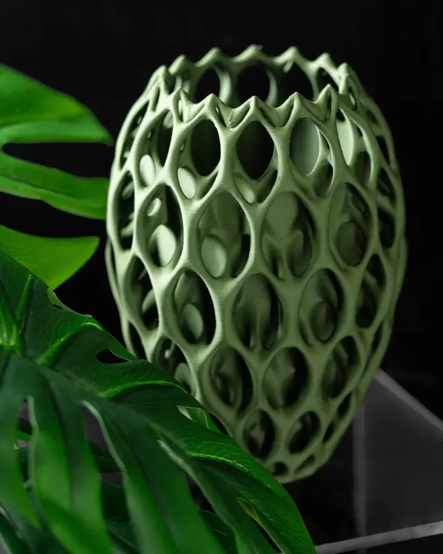 Vase Trocken- und Kunst Blumen Wunschfarbe Moderne geometrischen Design INVADERVASE02