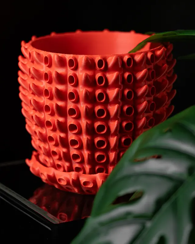 Vase Trocken- und Kunst Blumen Wunschfarbe Moderne geometrischen Design Barnacle Planter Pot by MODERN MACHINE