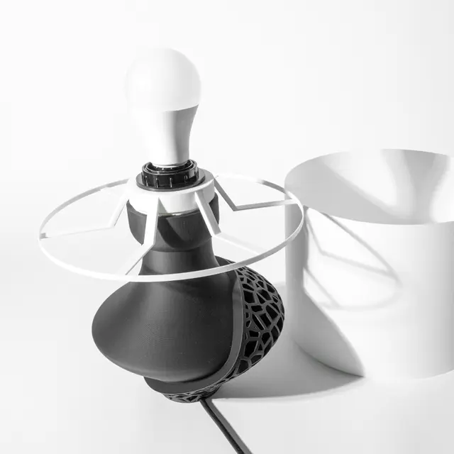 Lampe in Wunschfarbe Moderne geometrischen Design The Vori Lamp   Modern and Unique Home Decor for Desk and Table