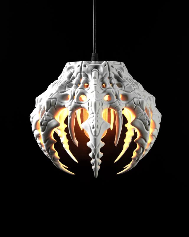 Lampe in Wunschfarbe Moderne geometrischen Design Skeletal Pendant Lamp by MODERN MACHINE