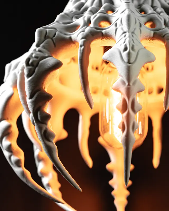 Lampe in Wunschfarbe Moderne geometrischen Design Skeletal Pendant Lamp by MODERN MACHINE