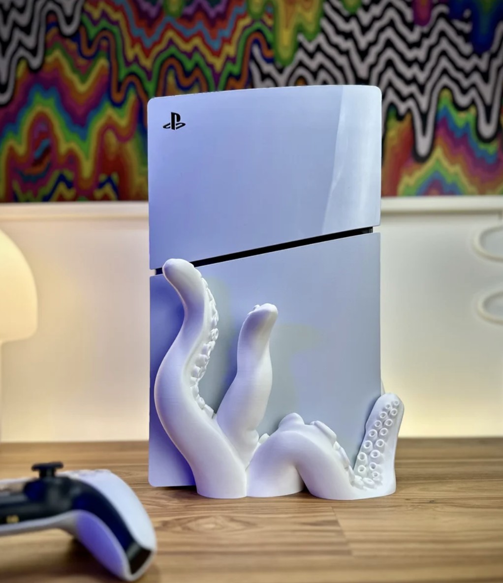 Tentakel Konsolen Halterung kompatibel mit Playstation 5  Slim Digital & Disc Edition