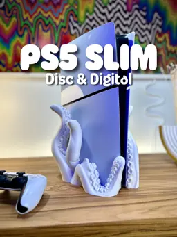 Tentakel Konsolen Halterung kompatibel mit Playstation 5 Slim Digital & Disc Edition