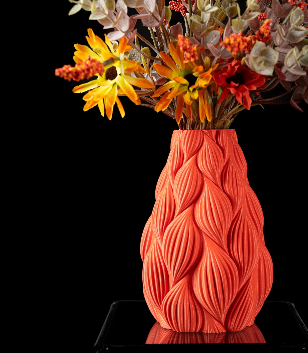 3D Design Blumentopf „Ripple Flower Vase“ – Moderne Vase/Übertopf aus dem Bergischen Land