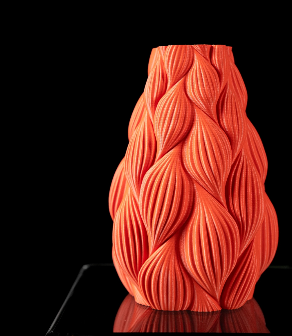 3D Design Blumentopf „Ripple Flower Vase“ – Moderne Vase/Übertopf aus dem Bergischen Land