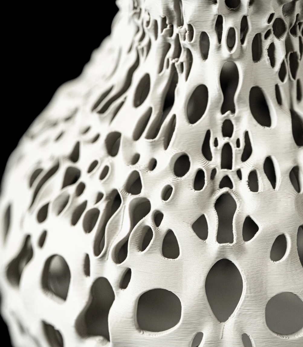 3D Design Blumentopf „Spotted Flower Vase“ – Moderne Vase/Übertopf aus dem Bergischen Land