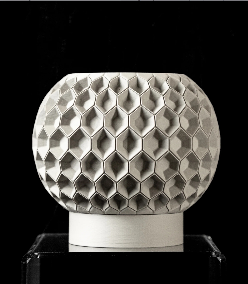 3D Design Blumentopf „Hexa Planter Pot 02“ – Moderne Vase/Übertopf aus dem Bergischen Land