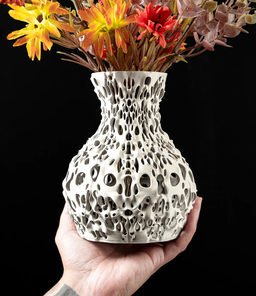 3D Design Blumentopf „Spotted Flower Vase“ – Moderne Vase/Übertopf aus dem Bergischen Land