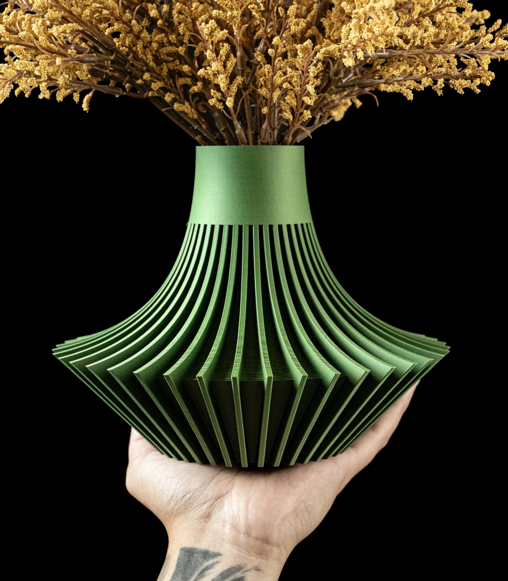 3D Design Blumentopf „Yin Flower Vase“ – Moderne Vase/Übertopf aus dem Bergischen Land