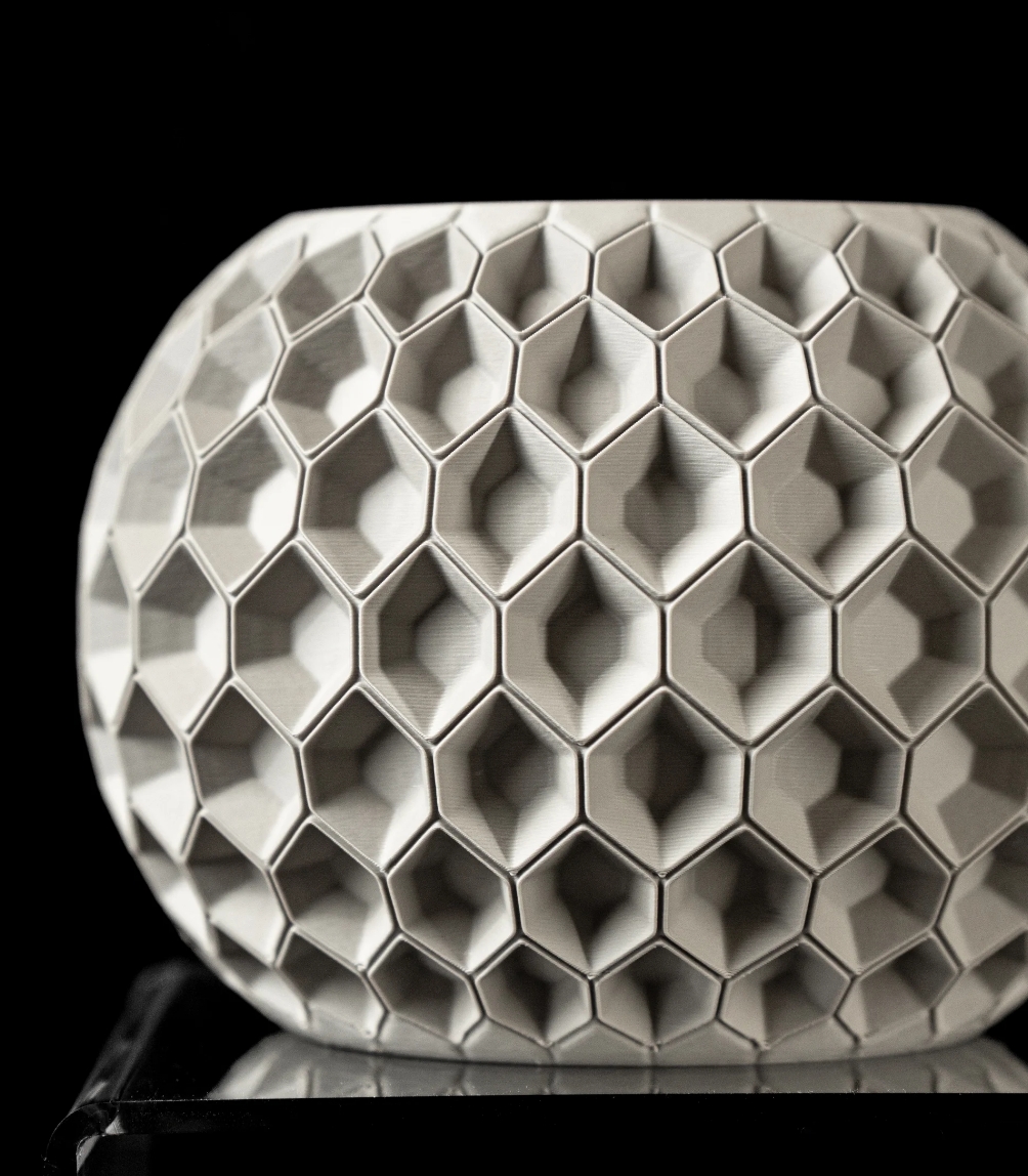 3D Design Blumentopf „Hexa Planter Pot 02“ – Moderne Vase/Übertopf aus dem Bergischen Land