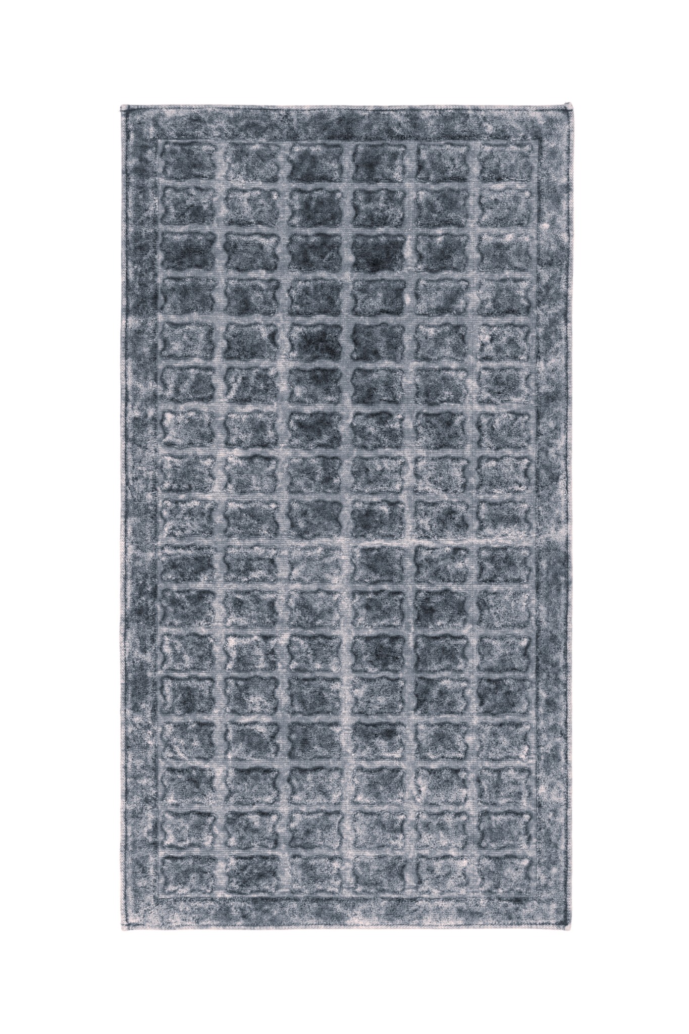 Baklava Desenli Eskitme Banyo Paspası - 140x80
