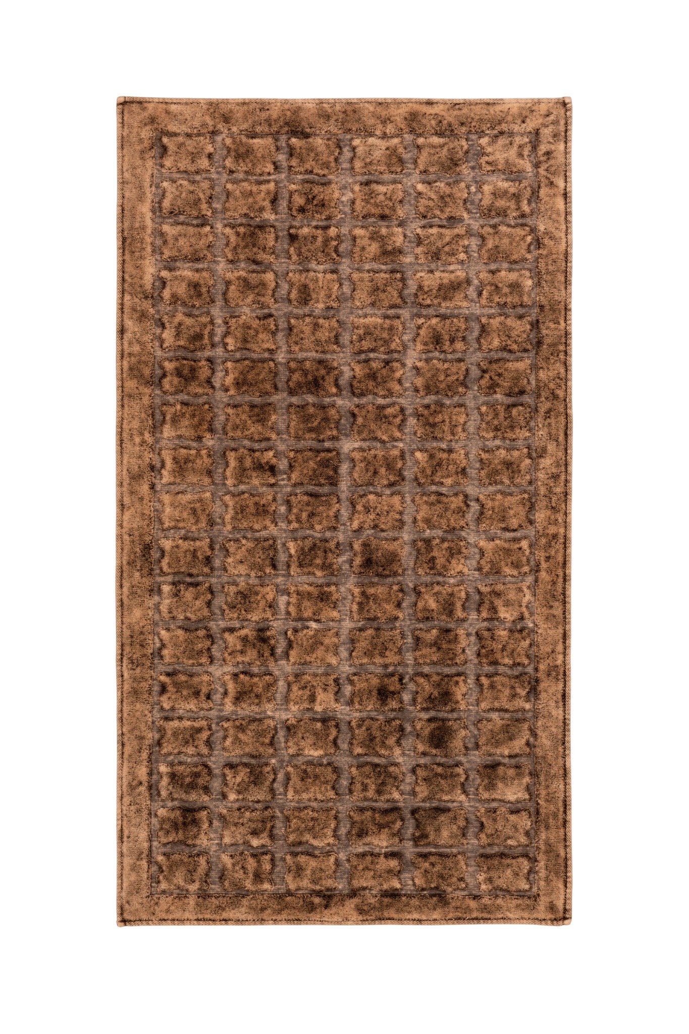 Baklava Desenli Eskitme Banyo Paspası - 140x80