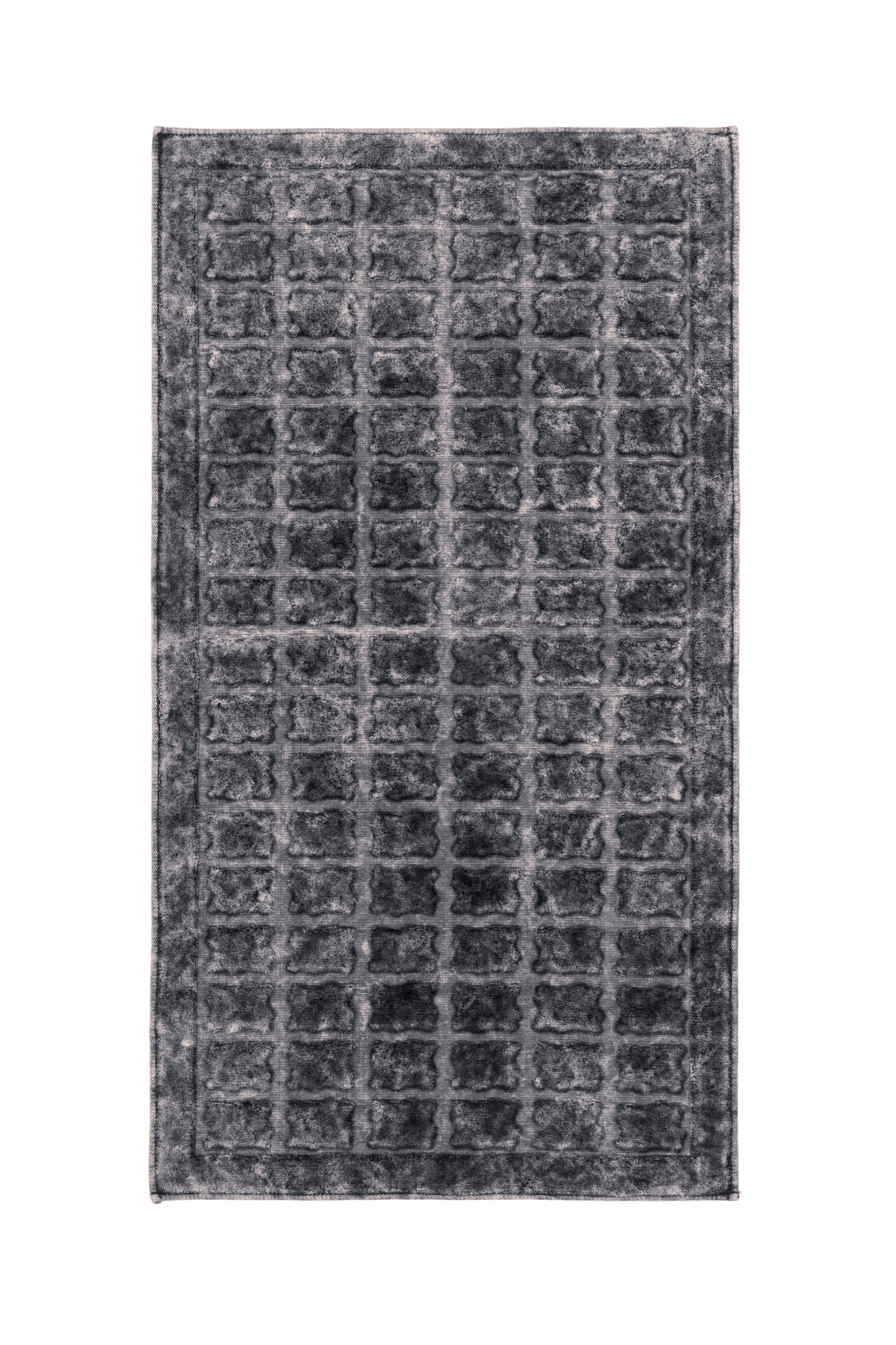 Baklava Desenli Eskitme Banyo Paspası - 200x80