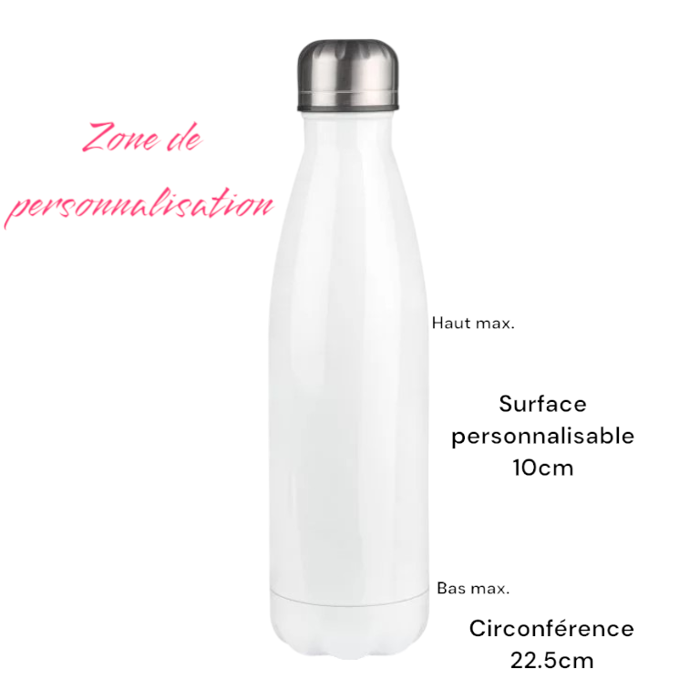 BOUTEILLE  ISOTHERME 500ML - BLANCHE 