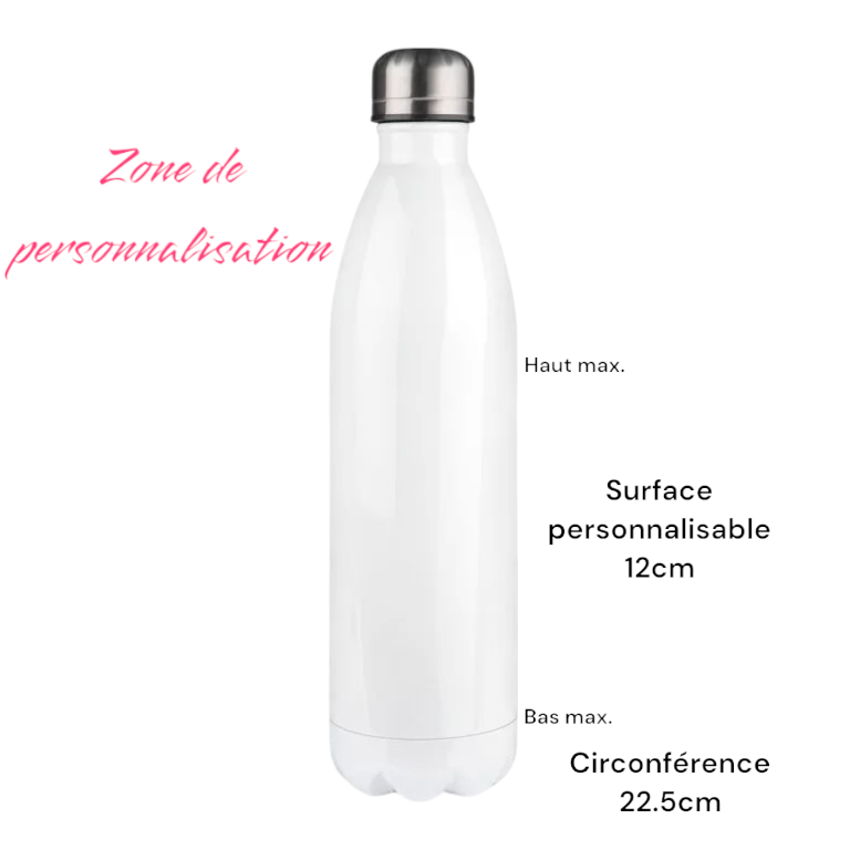 BOUTEILLE ISOTHERME 750ML - BLANCHE 