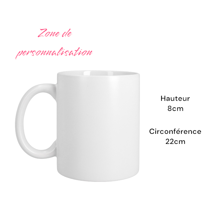 MUG CERAMIQUE 330ML - BLANC