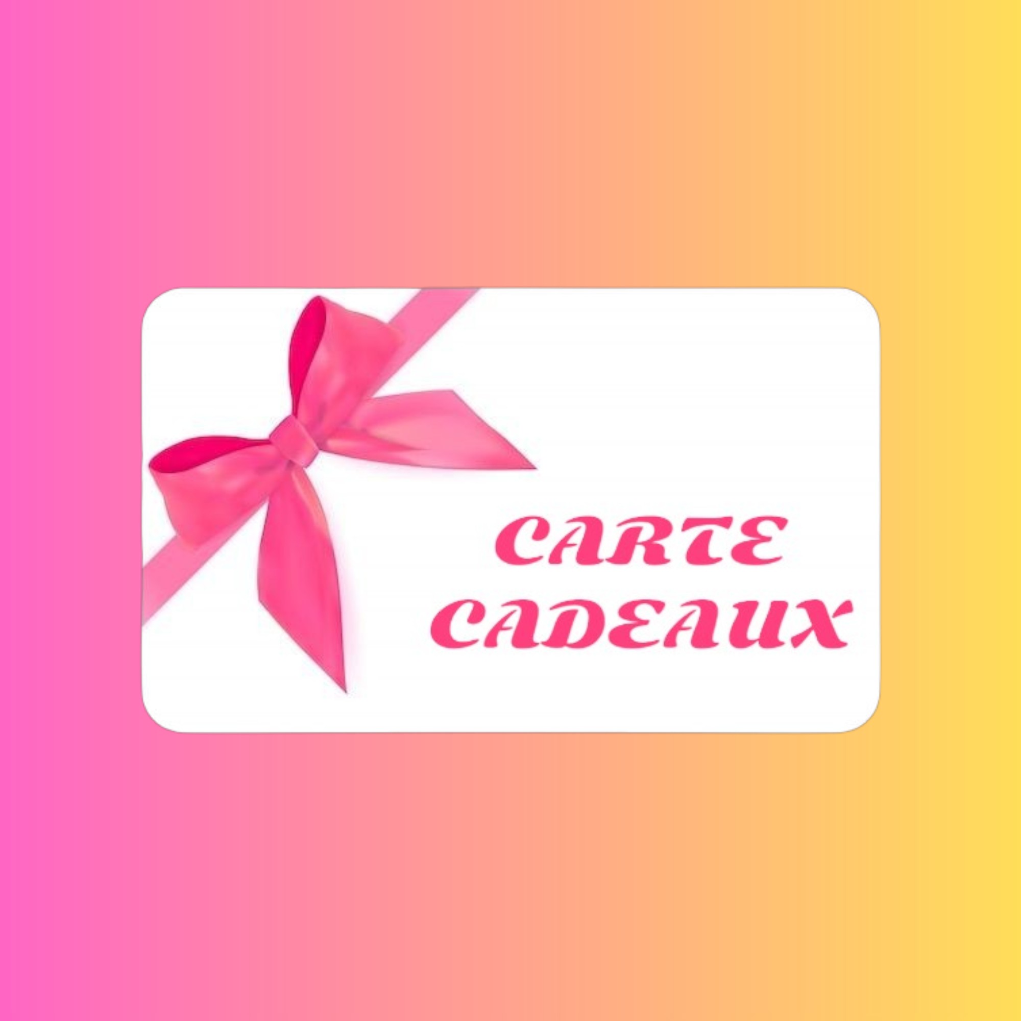 CARTE CADEAU - 10€ / 20€ et 50€